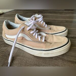 Vans Old Skool Off the Wall Sneakers canvas lace up in Honey Peach (faded pink)